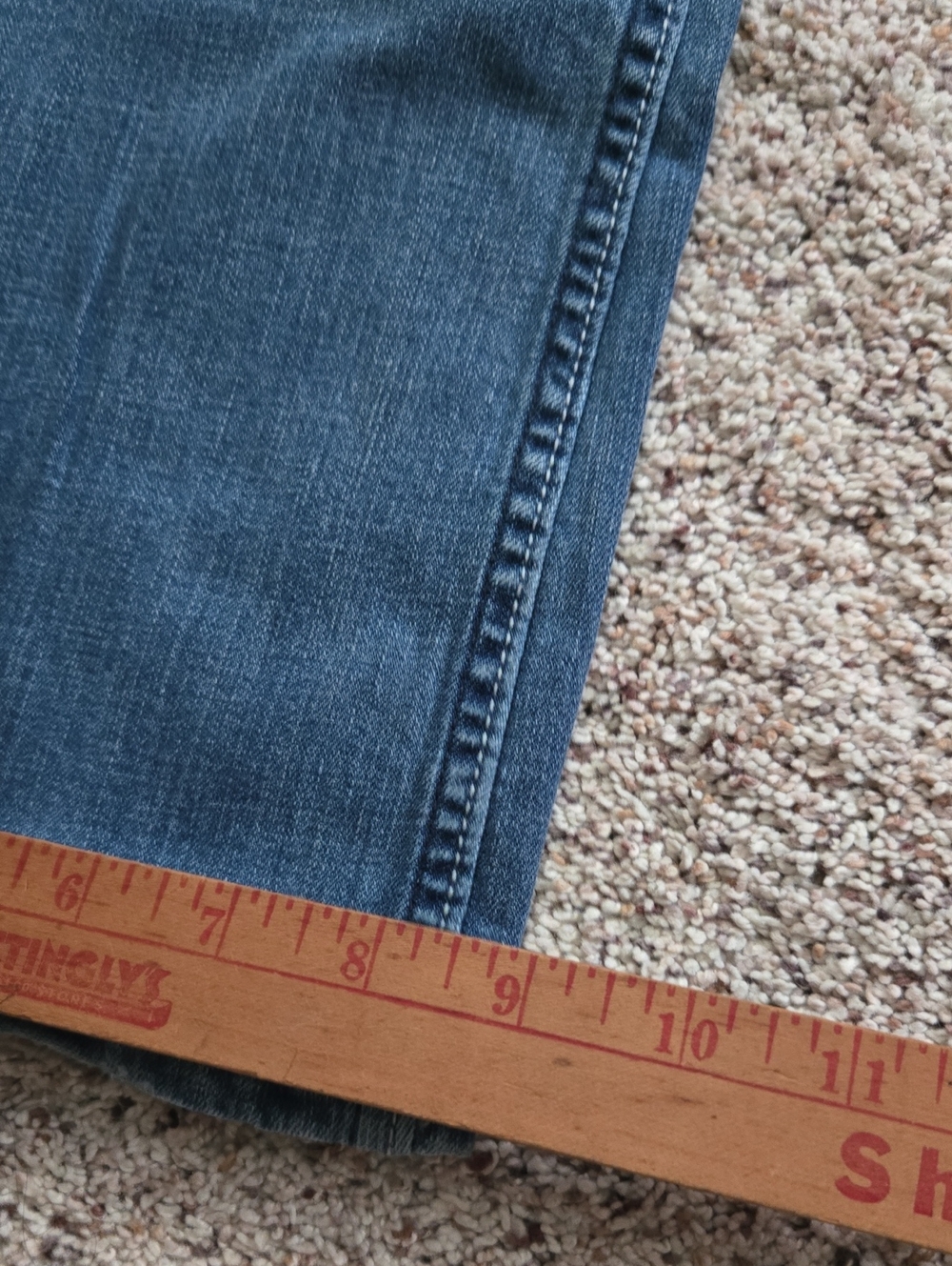 Women's 524 Too Superlow Blue Flare Jeans Size 9 29x32 - Picture 8 of 9